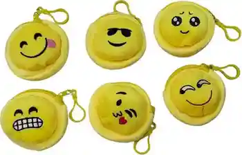 Yef Pack of 12 Smiley Coin Purse